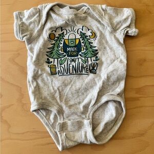 Mini + Mine Made For Adventure Family Matching Baby Onesie Bodysuit 6 months